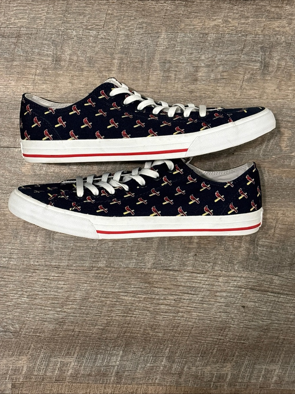 Row One St. Louis Cardinals Canvas Sneakers Men’s Size 11 Womens Size 12.5 NWOB - Picture 5 of 7